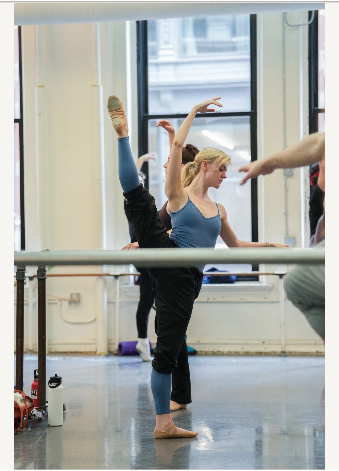 At the studio of American Ballet Theatre